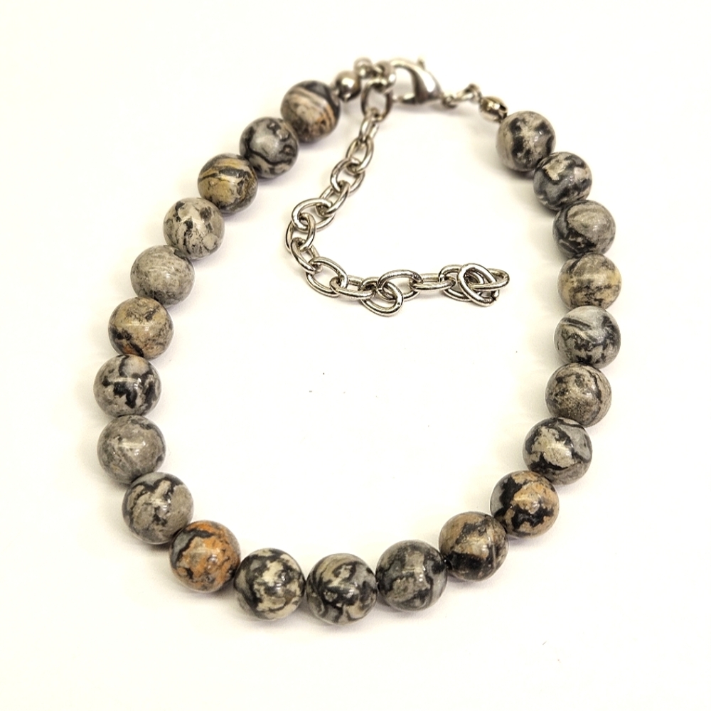 Handmade Jasper Stone Beaded Bracelet